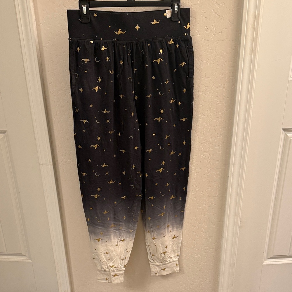 Disney Black and Gold Celestial Pajama Pants